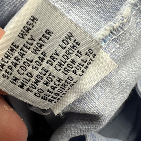 Bill Blass Vintage Blue Denim Pleated Romper Aqua Snow Size Large NWT - Picture 14 of 14